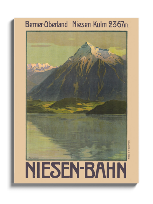 Постер Вінтажний Гірський Пейзаж