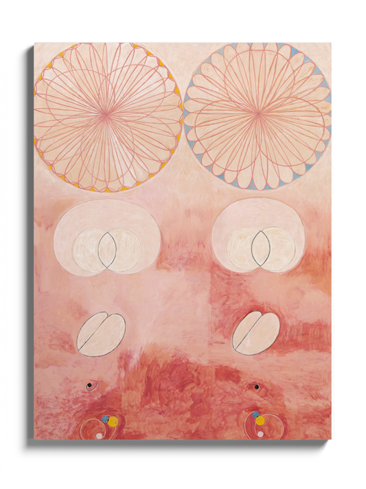 Картина із серії "Десять найбільших, група IV № 9, старість", рожева абстракція