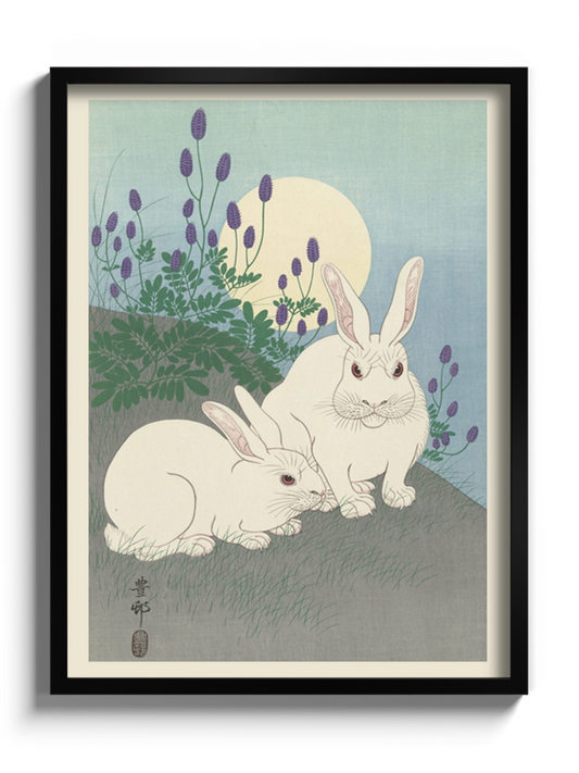 Друк Картина "Повний місяць і кролик"