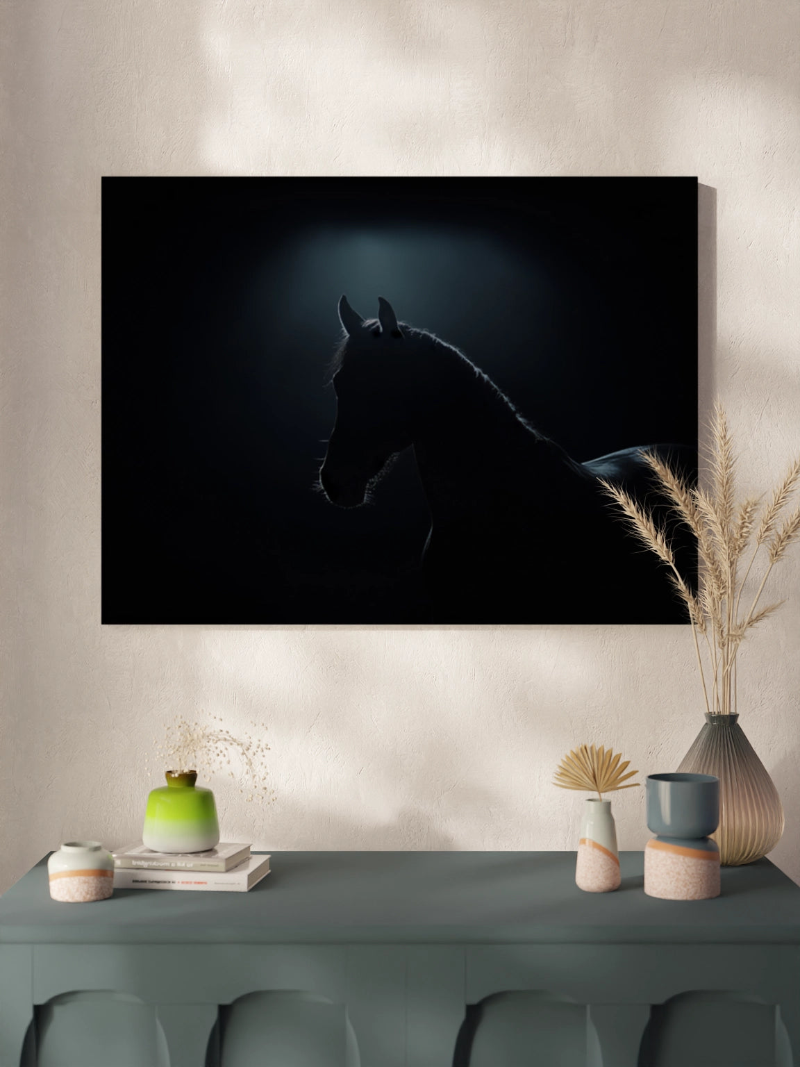 Друкована Картина "Обрис коня"