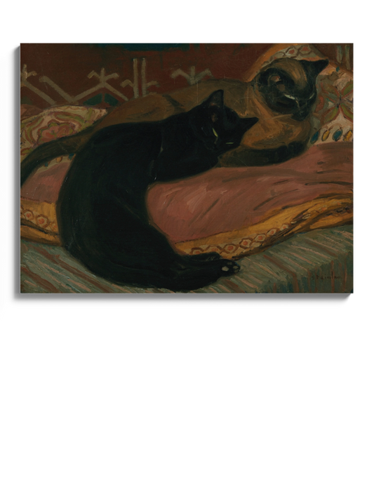 Друк Картина "Два коти лежать на дивані"