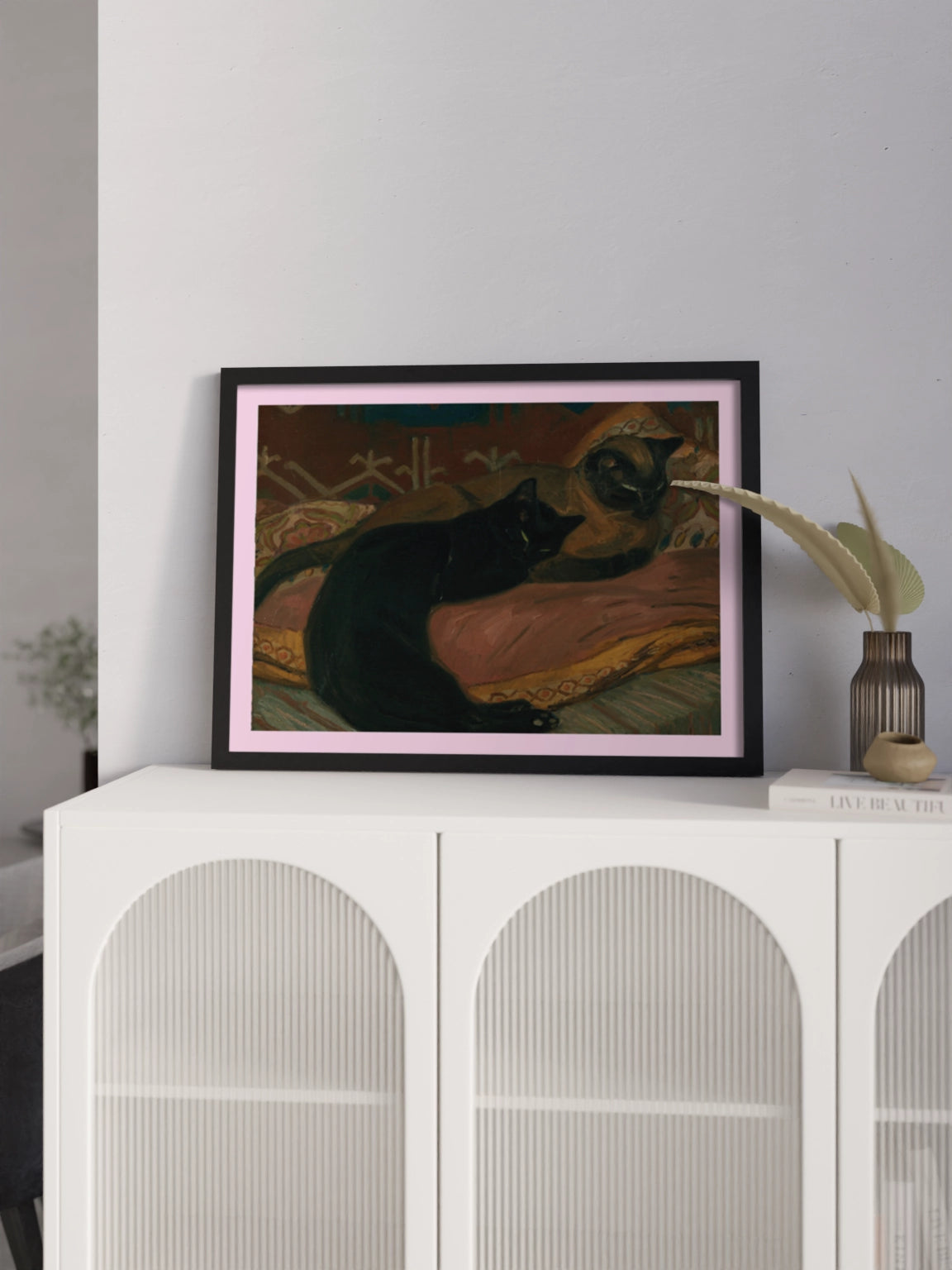 Друк Картина "Два коти лежать на дивані"