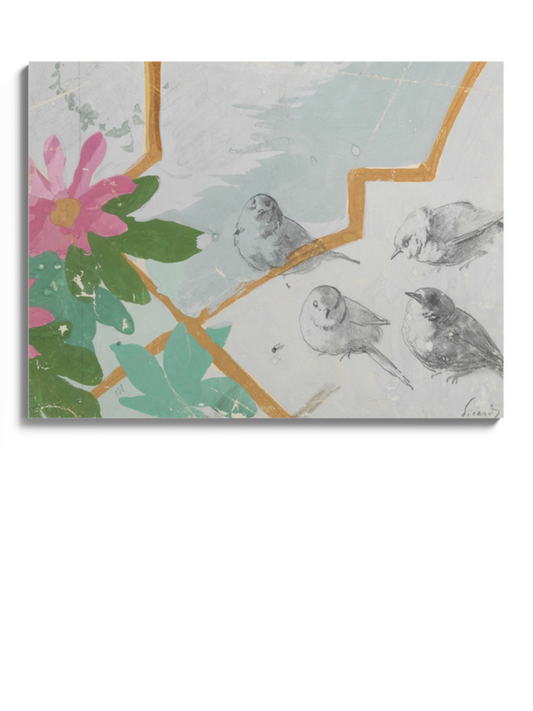 Друк Картина "Птах і квітка"