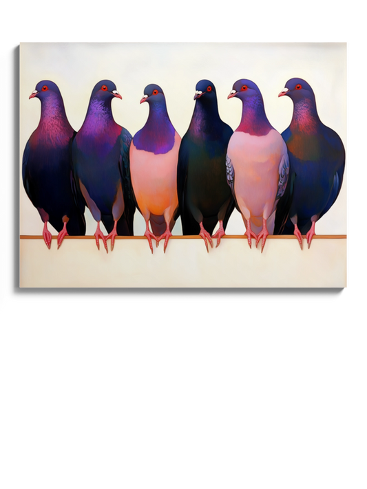 Друк Картина "Голуби сидять на дроті"
