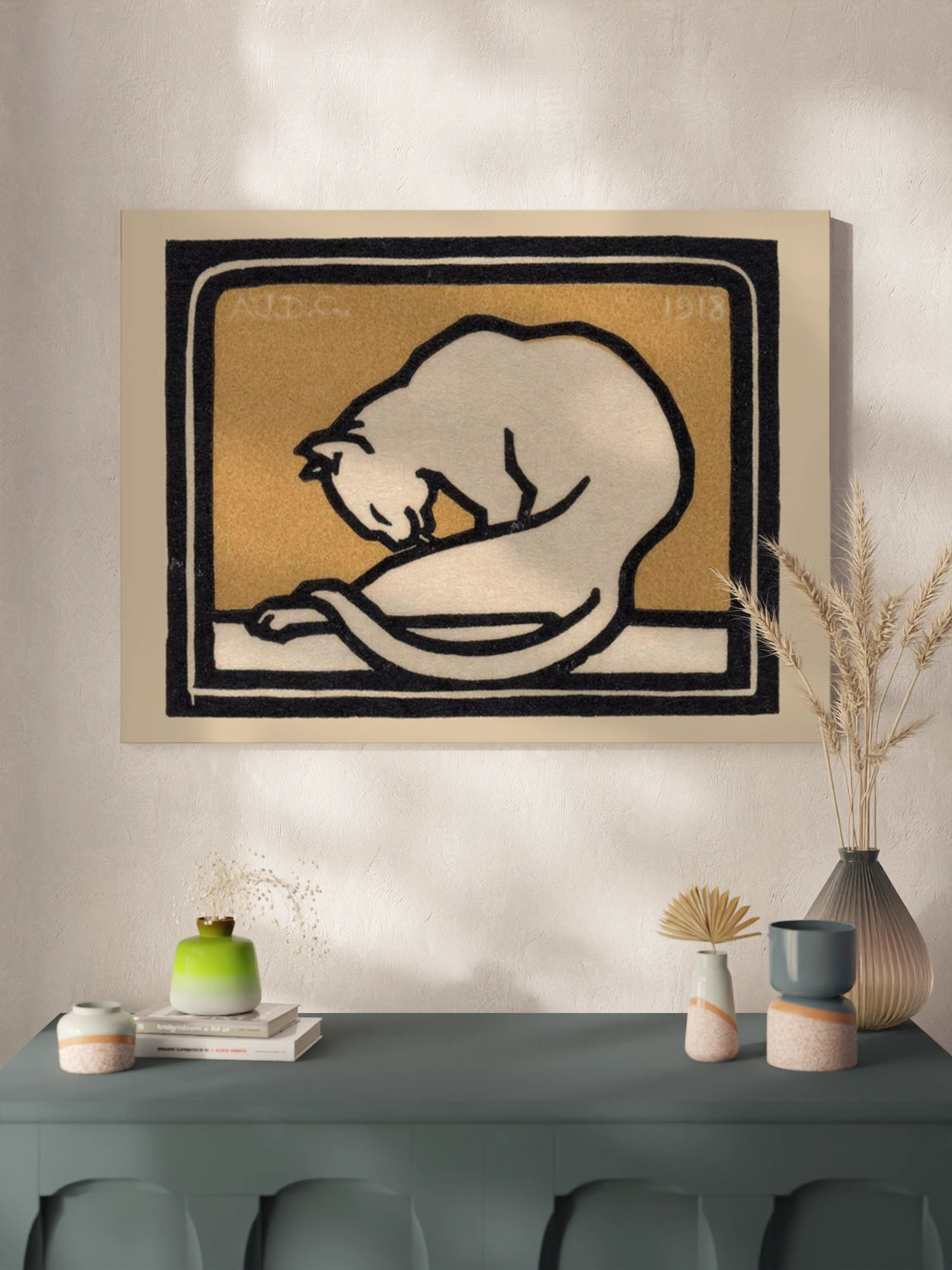 Друк Картина "Кішка вмивається"