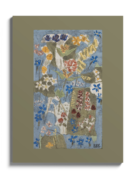 Картина "Blumen" в зеленому паспарту