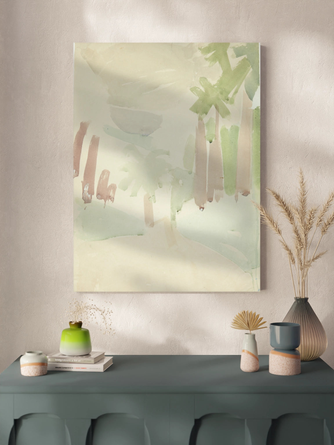 Друкована Картина "Пейзаж із пальмами"