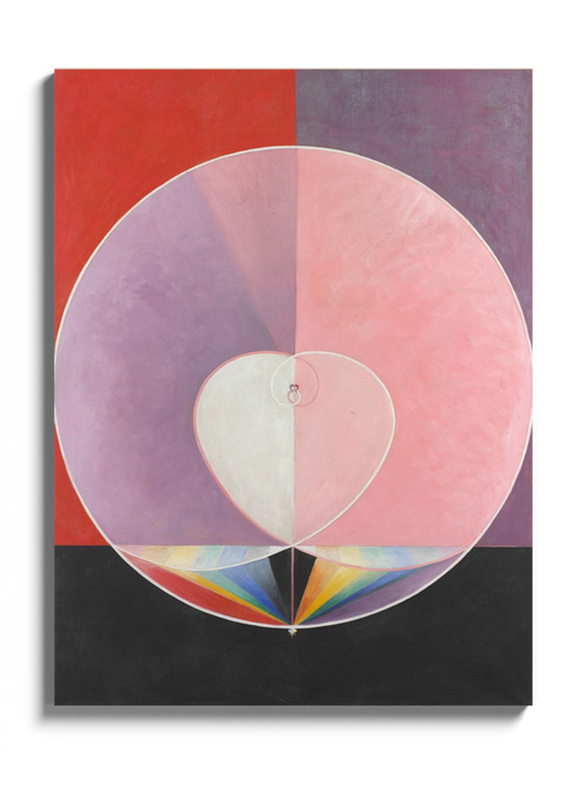 Друкована Картина рожева абстракція "Голубка № 2"