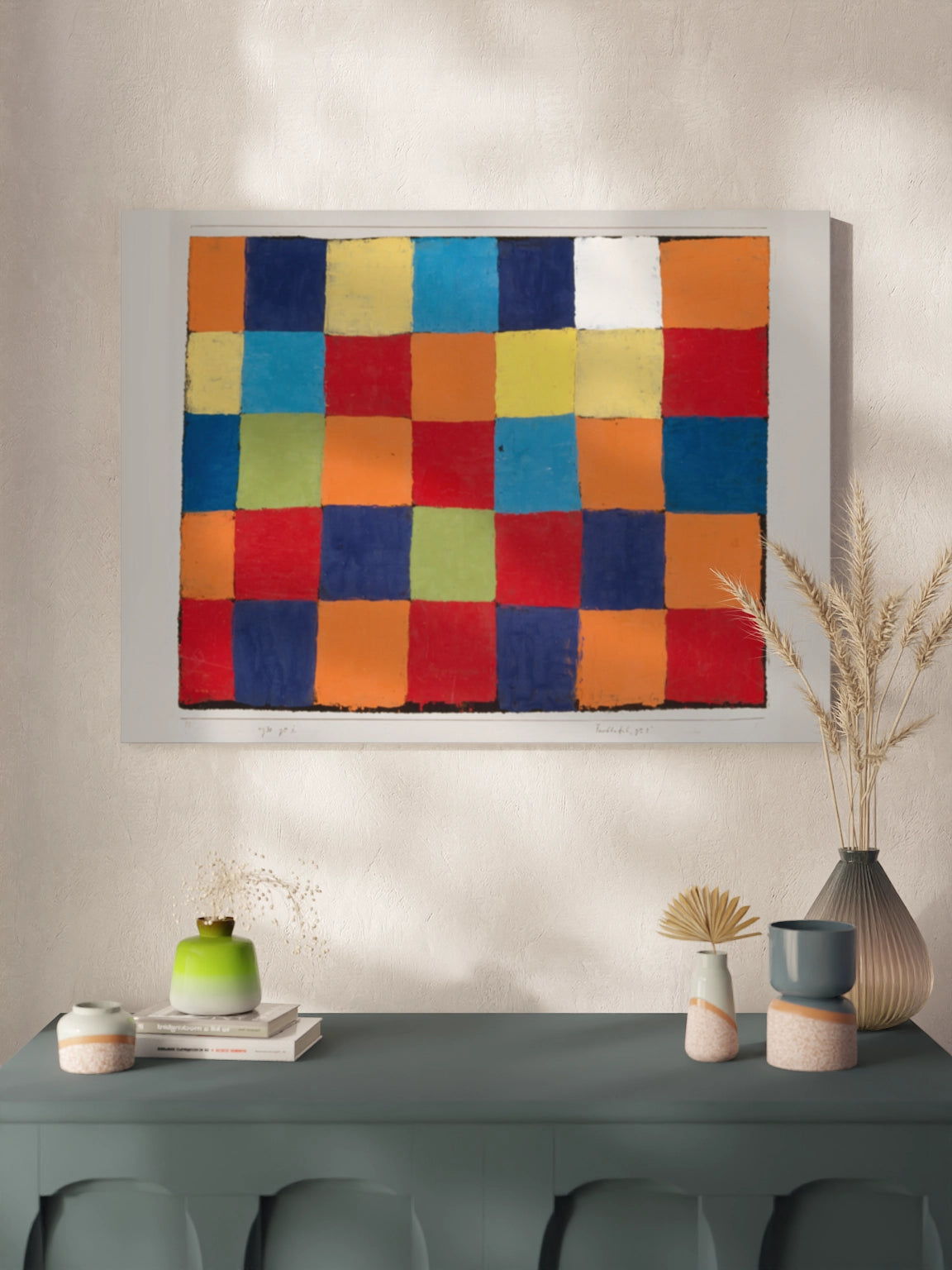 Друкована Картина абстракція "Колірна діаграма Qu 1"