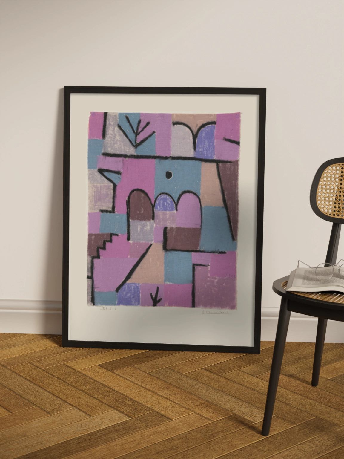 Картина"Східний сад" рожева абстракція