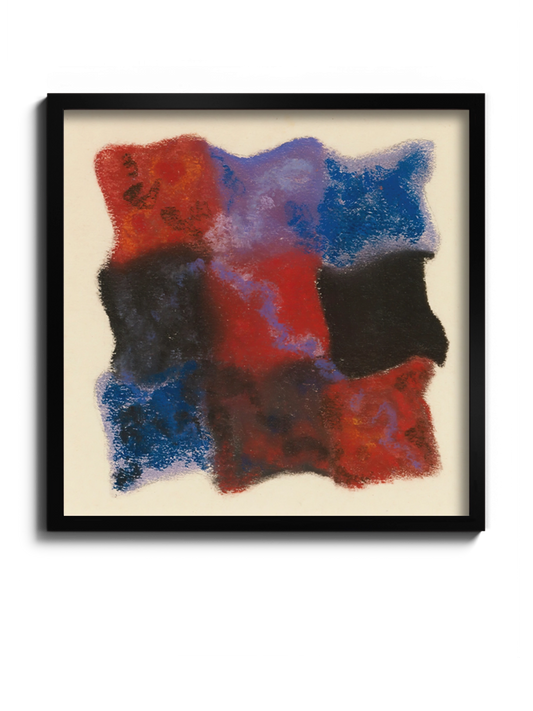 Картина "Абстракція в червоному, синьому та фіолетовому"