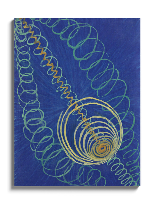 Картина "Primordial Chaos, No. 16" синя абстракція