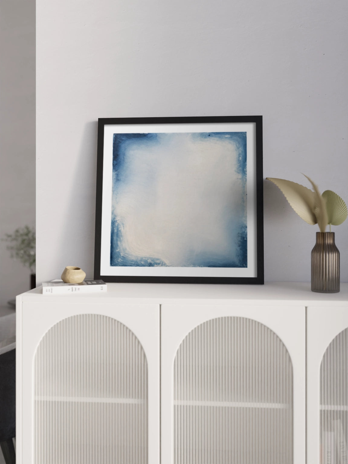 Картина Блакитний Градієнт Абстракція Мінімалізм