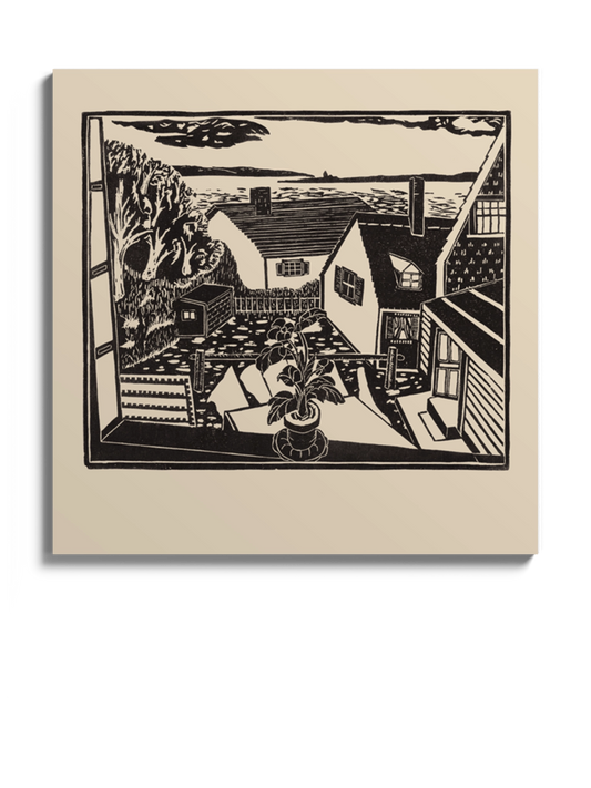 Картина "Подвір'я" Бежевий Колір