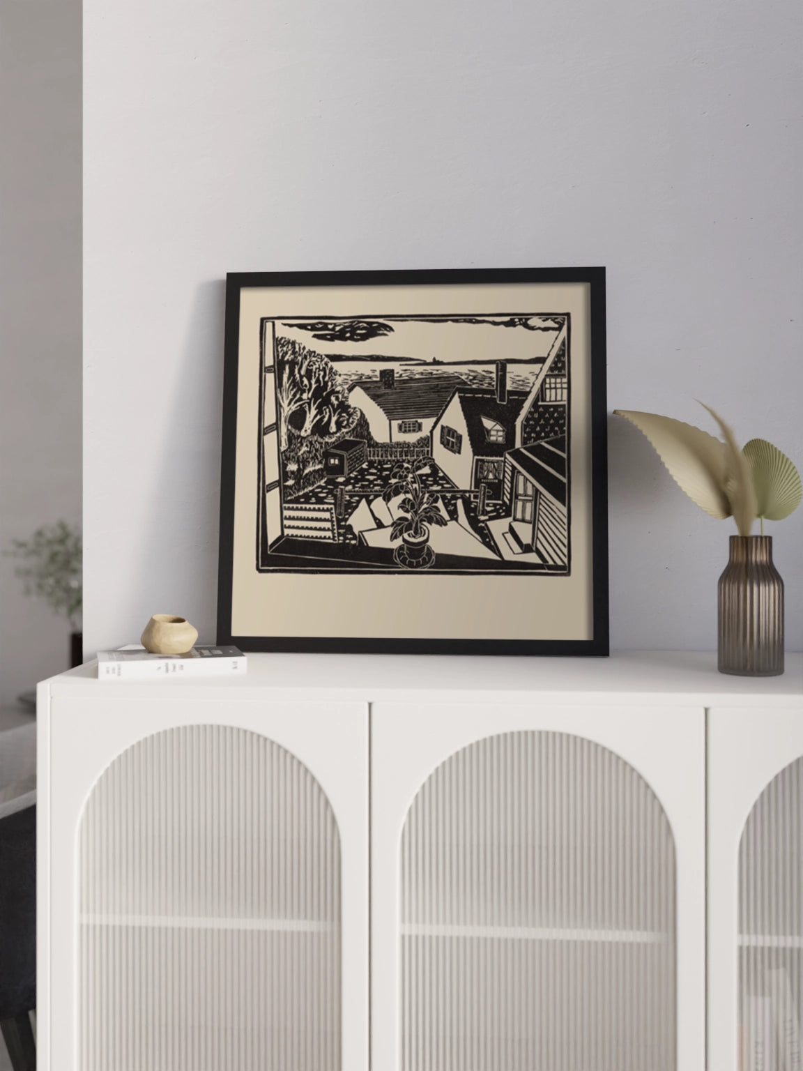 Картина "Подвір'я" Бежевий Колір