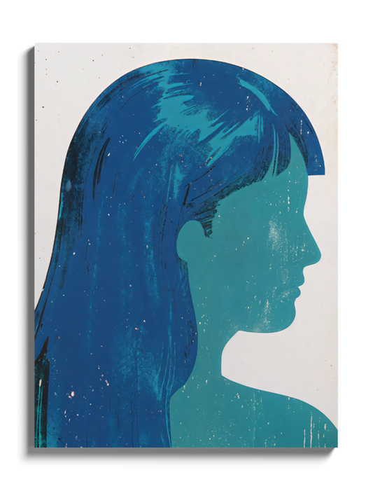 Картина Блакитний Силует Дівчини