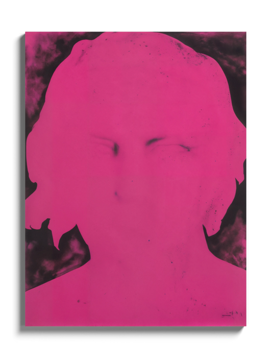 Рожевий абстрактний портрет