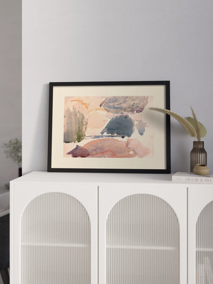 Картина Абстракція в бежевих тонах