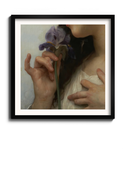 Картина "Жінка з ірисом" Вільям Бугро