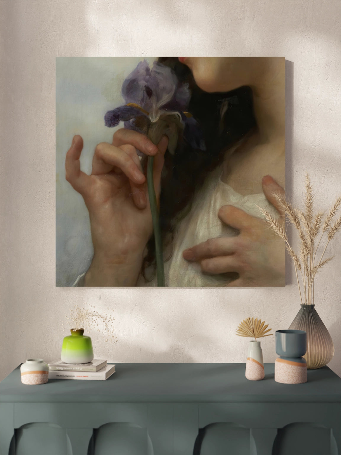 Картина "Жінка з ірисом" Вільям Бугро