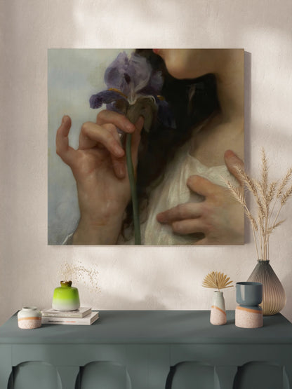 Картина "Жінка з ірисом" Вільям Бугро