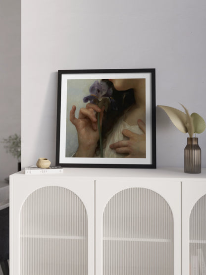 Картина "Жінка з ірисом" Вільям Бугро