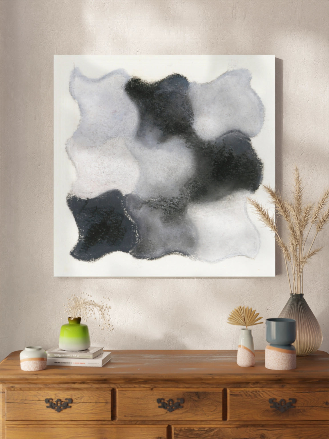 Картина Абстракція в сірих тонах
