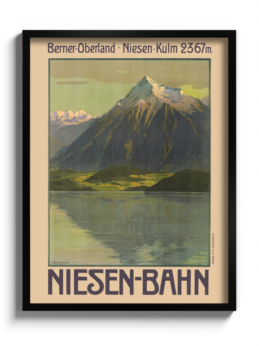 Постер Вінтажний Гірський Пейзаж