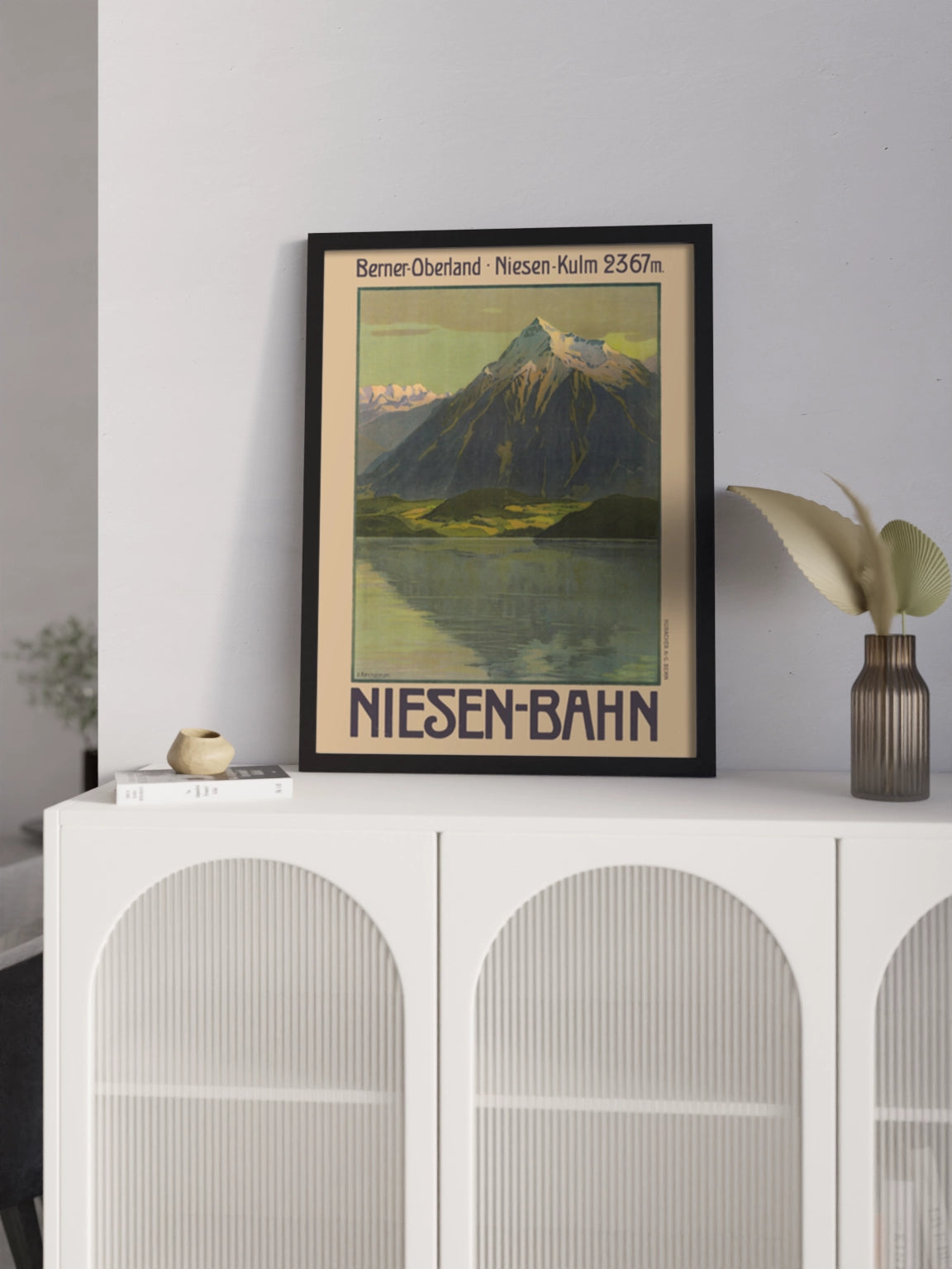 Постер Вінтажний Гірський Пейзаж