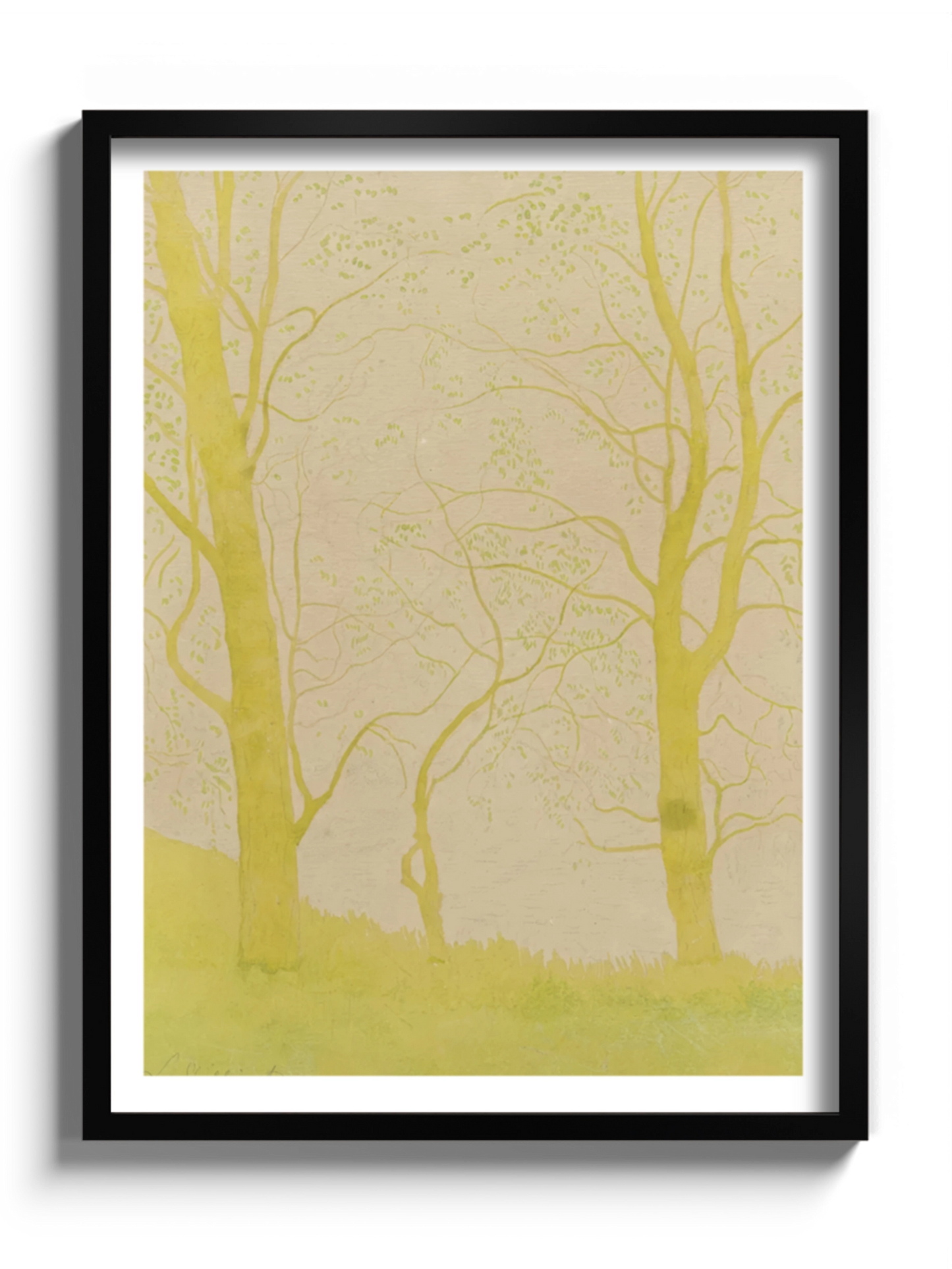 Картина "Дерева біля ставка"