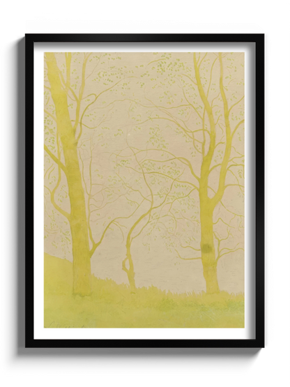 Картина "Дерева біля ставка"