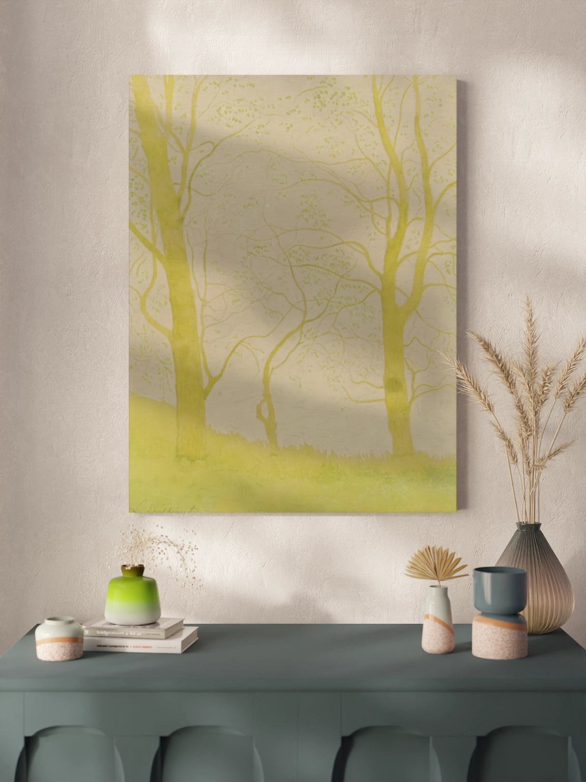 Картина "Дерева біля ставка"