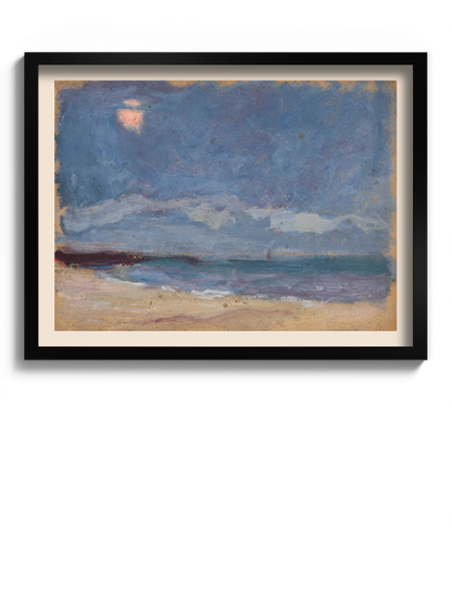 Картина "Морський пейзаж (Сонце за хмарою)"