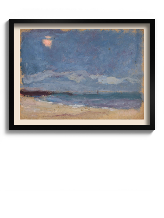 Картина "Морський пейзаж (Сонце за хмарою)"