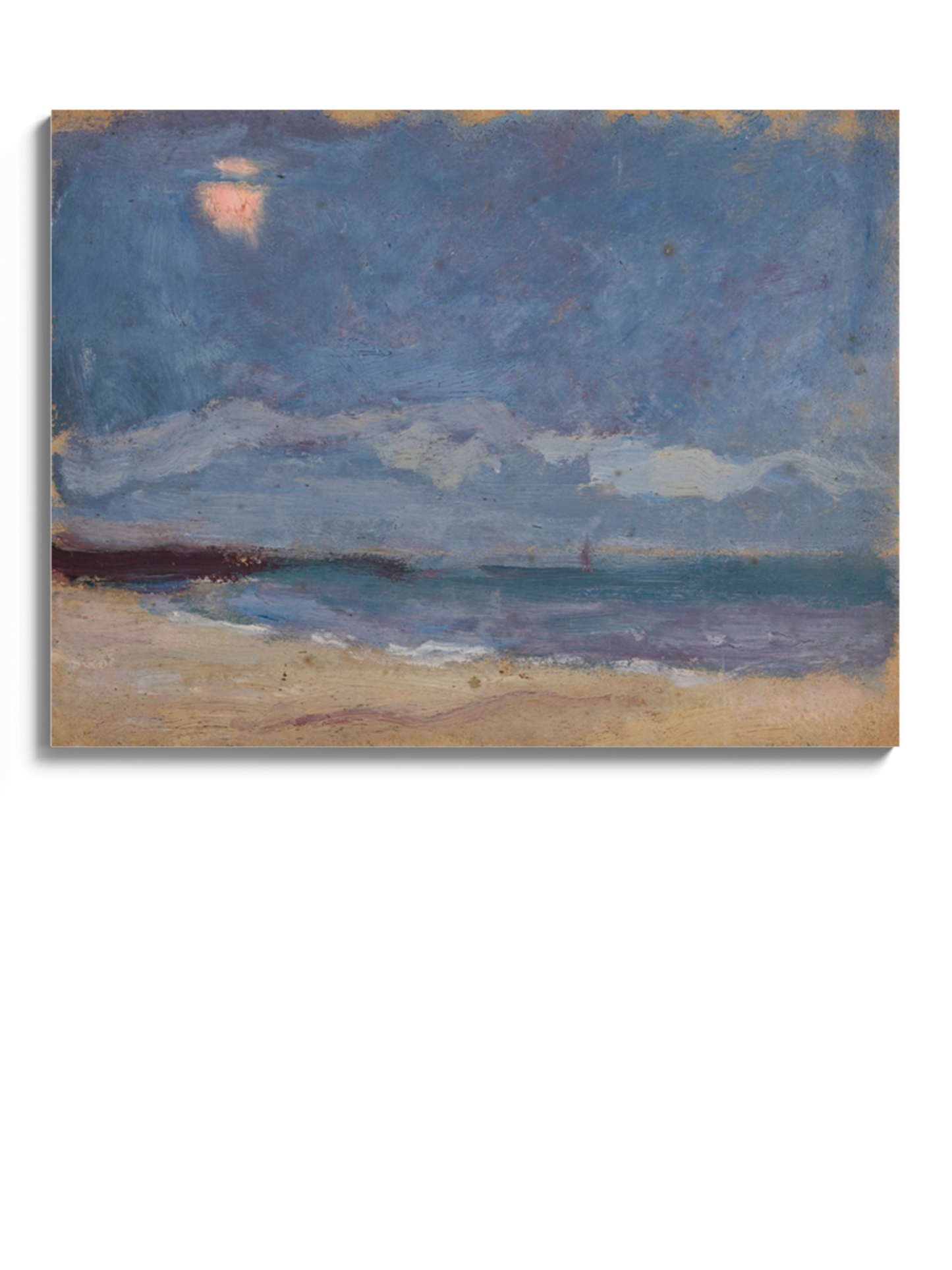 Картина "Морський пейзаж (Сонце за хмарою)"