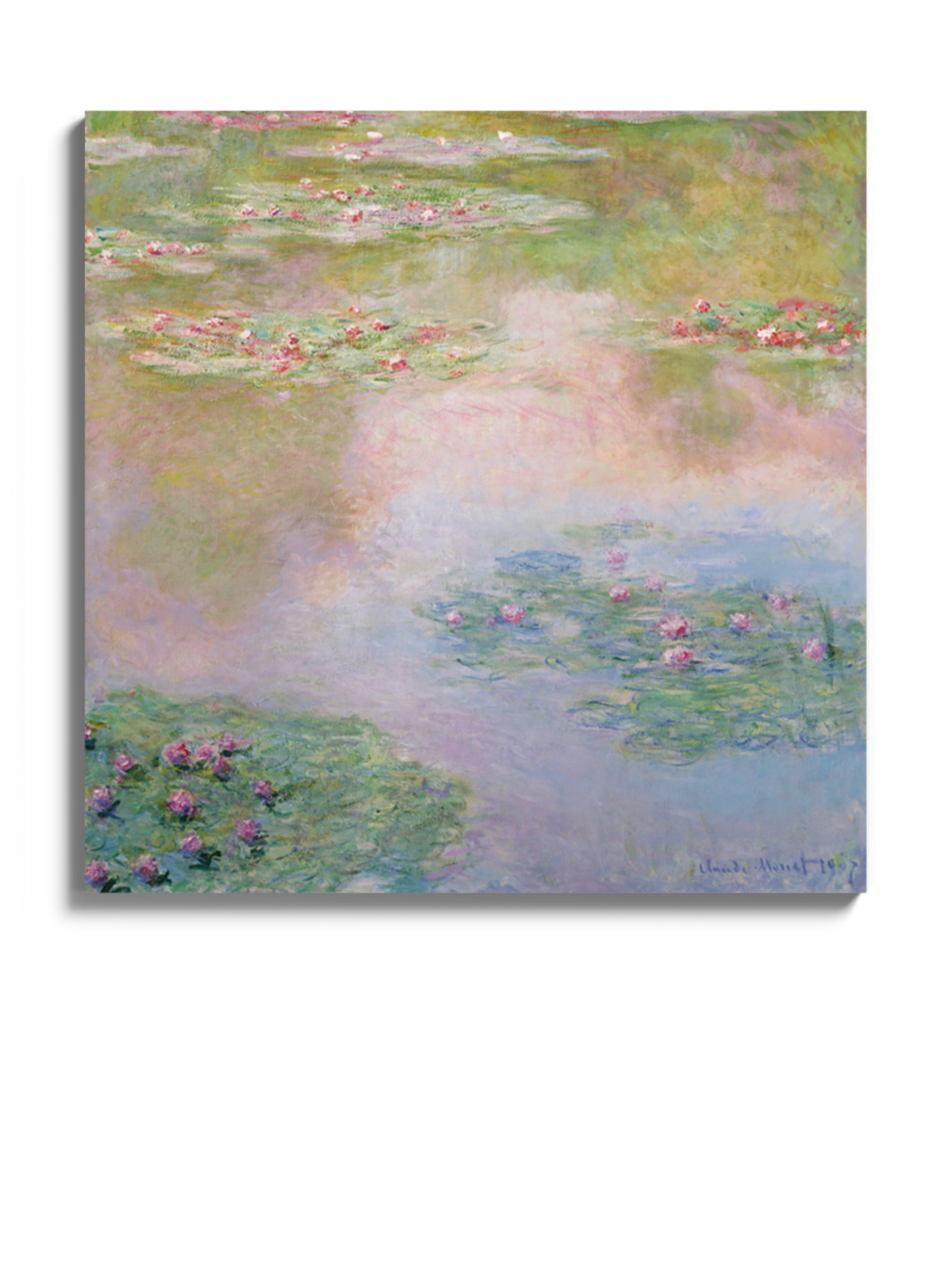 Картина «Водяні лілії» Клод Моне Рожеві Кольори