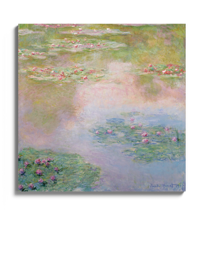 Картина «Водяні лілії» Клод Моне Рожеві Кольори