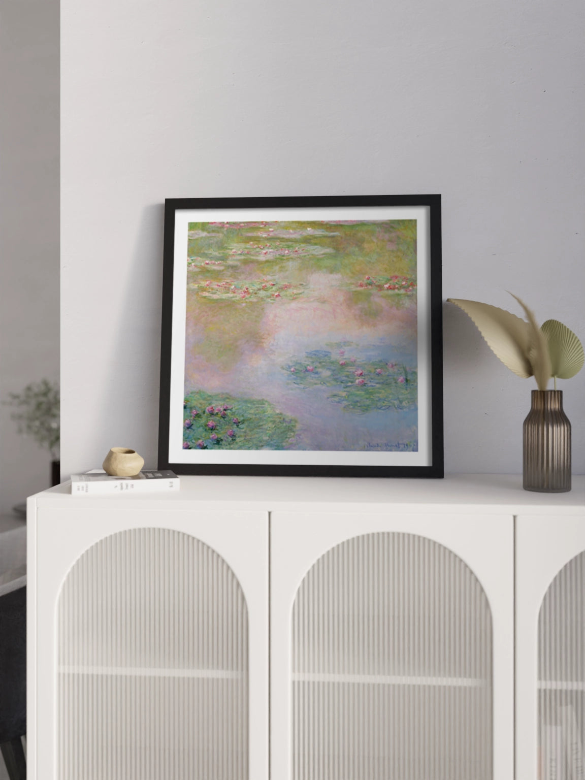 Картина «Водяні лілії» Клод Моне Рожеві Кольори