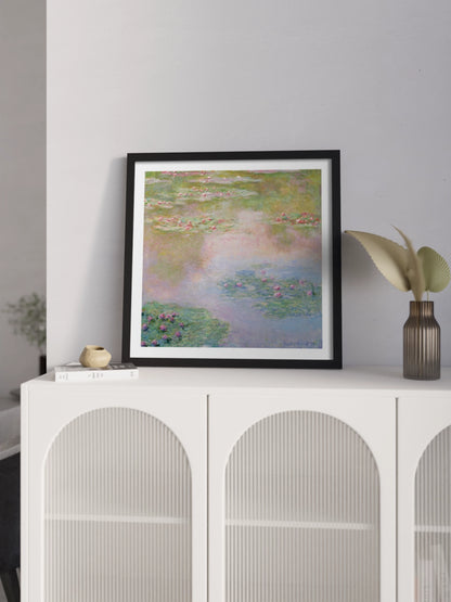 Картина «Водяні лілії» Клод Моне Рожеві Кольори