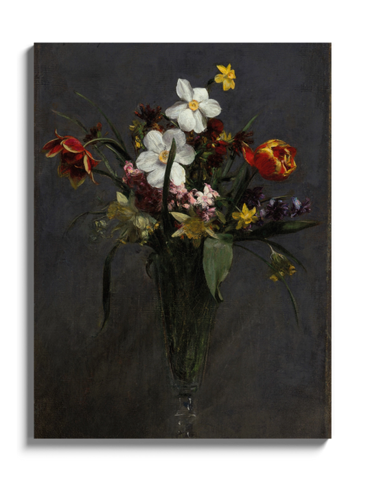 Друк Картина «Весняні квіти (тюльпани, нарциси, гіацинти, нарциси та жовтоцвіти)»