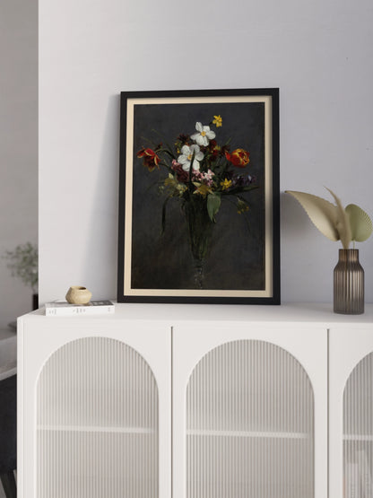 Друк Картина «Весняні квіти (тюльпани, нарциси, гіацинти, нарциси та жовтоцвіти)»