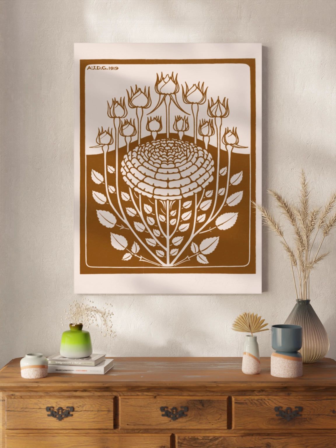 Друк Картина «Етюд декоративних квітів»