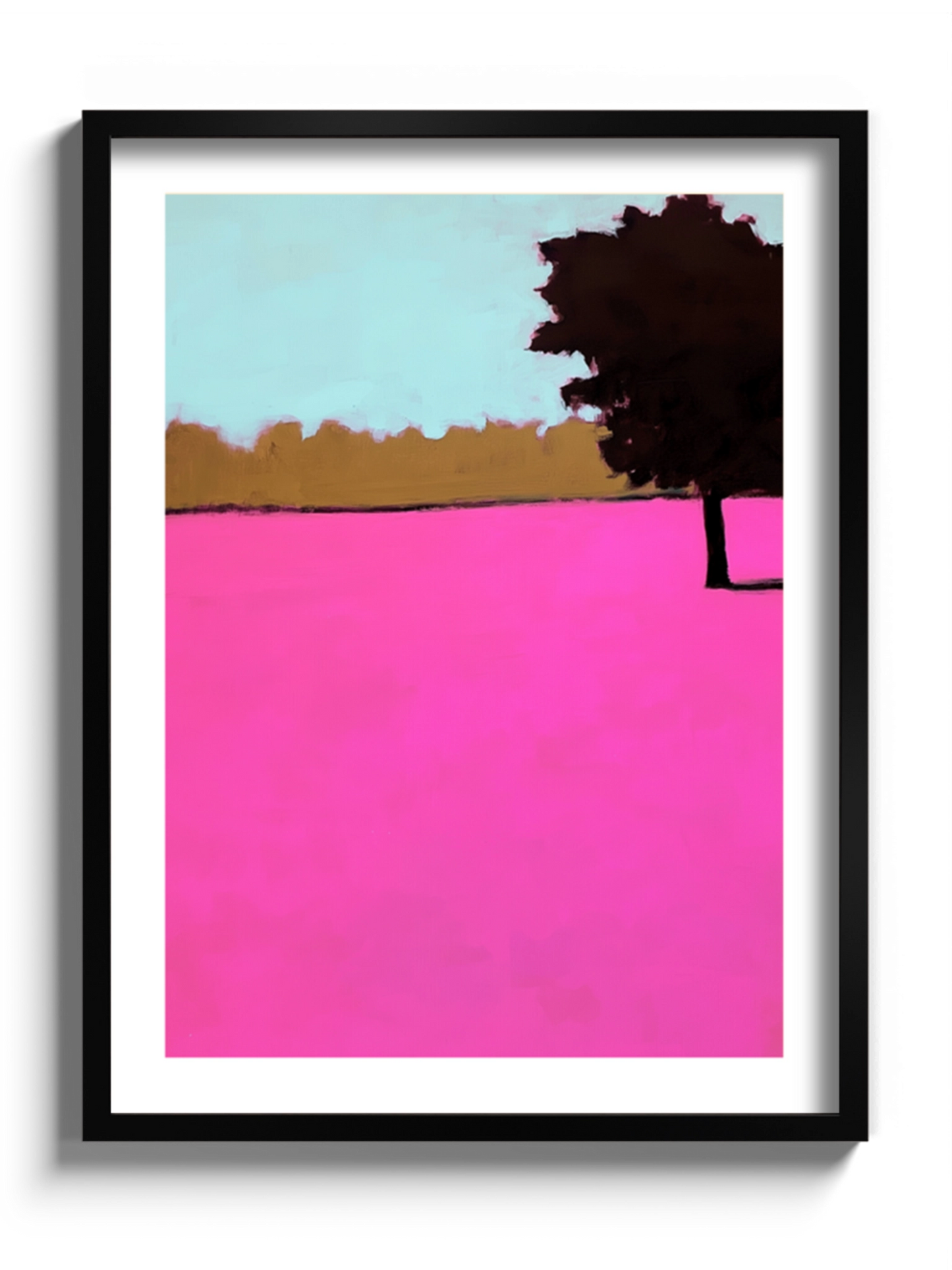 Картина "Яскравий рожевий пейзаж"