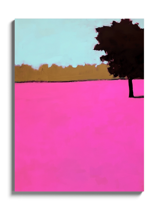 Картина "Яскравий рожевий пейзаж"