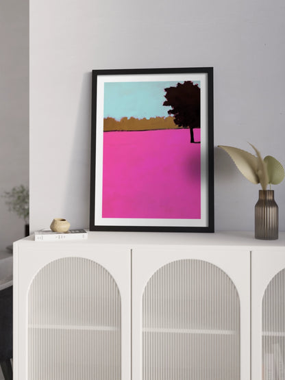 Картина "Яскравий рожевий пейзаж"