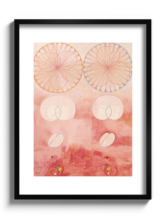 Картина із серії "Десять найбільших, група IV № 9, старість", рожева абстракція