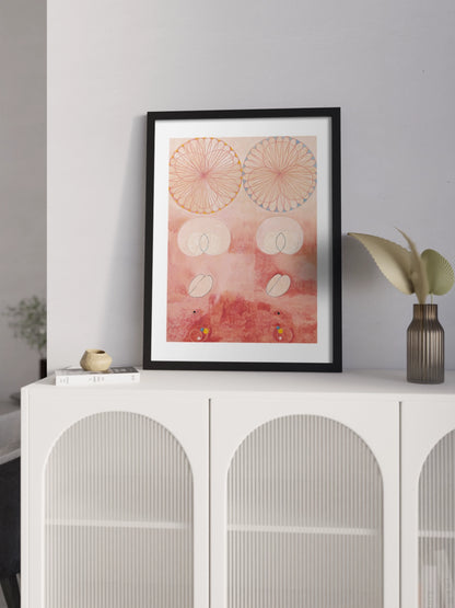 Картина із серії "Десять найбільших, група IV № 9, старість", рожева абстракція