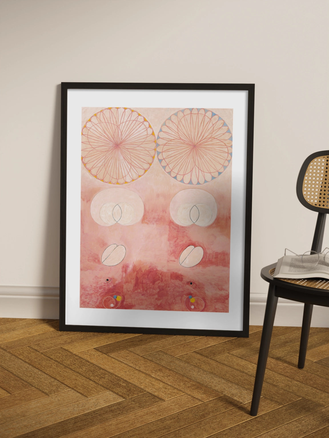 Картина із серії "Десять найбільших, група IV № 9, старість", рожева абстракція