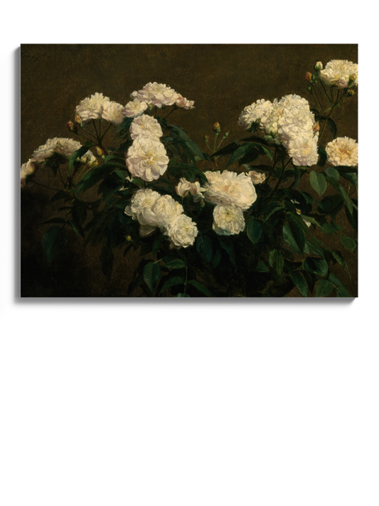 Друк Картина "Натюрморт з білими трояндами"