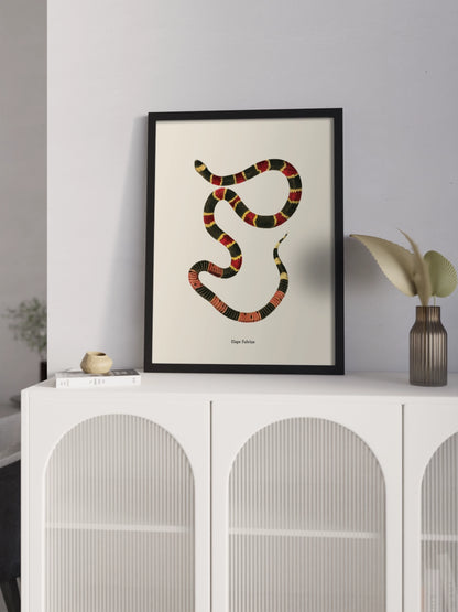 Картина зі змією "Micrurus fulvius"